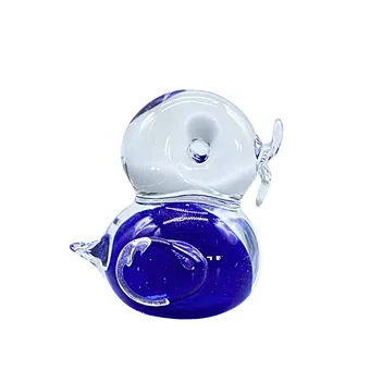 ENTENFIGUR AUS GLAS - MINIATUR.