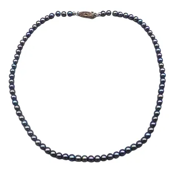PERLENKETTE MIT VERSCHLUSS AUS 835ER SILBER.
