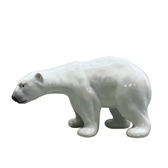 PORCELÁNOVÁ FIGURKA LEDNÍHO MEDVĚDA.