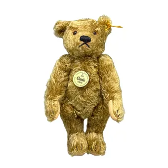 STEIFF CLASSIC 1920 MIŚ TEDDY W BEŻU Z GŁOSEM WARCZENIA.