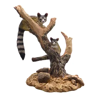 KATZENFRETT-SKULPTUR AUF AST.