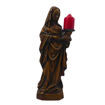 KERZENHALTER ALS HOLZFIGUR.