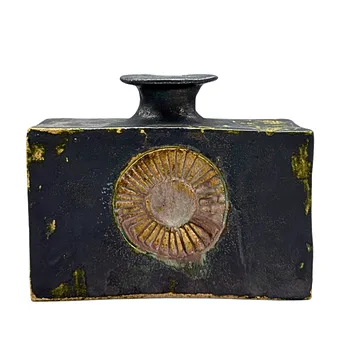 Designer ceramic vase signed - 1970s.