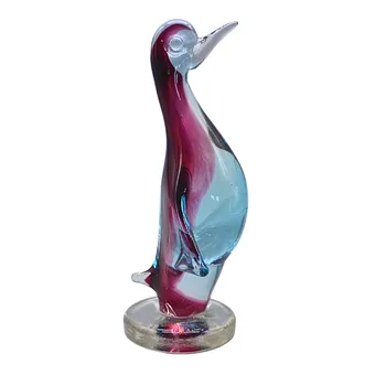 Murano glasfiguur eend Sommerso.