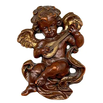 PUTTO MIT GITARRE AUS WACHS.