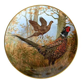 HANNES LIEDERLEY. PORCELÁNOVÝ TALÍŘ „IM PRACHTKLEID“ OD AK KAISER PORZELLAN - ROK 1984.