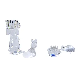 LOT DE FIGURINES D'ANIMAUX SWAROVSKI (4 PIÈCES).