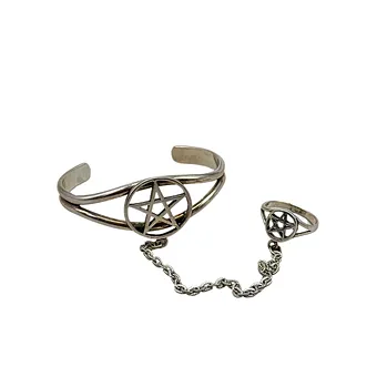 Pentagram-armband met ring.
