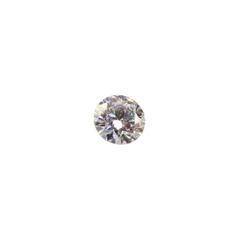 Moissanite van 1 ct met certificaat, diameter: ca. 0,5 mm.