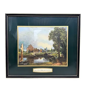 JOHN CONSTABLE. KUNSTDRUCK "DEDHAM LOCK AND MILL".