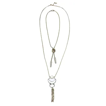 Parure de bijoux composée de deux colliers Y
