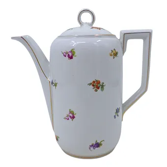 KAFFEEKANNE MIT BLUMENMUSTER.