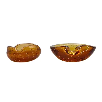 Asbakken van Muranoglas.
