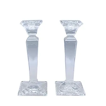 Nachtmann - Two crystal candle holders.