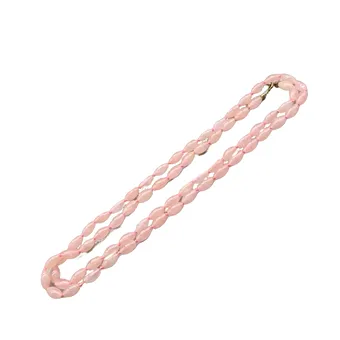Rose quartz necklace with 925 silver clasp.