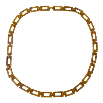 KETTENGÜRTEL MIT SCHILDPATT-MUSTERUNG.