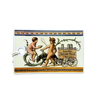 NPM Meissen porcelain tile – Dresdner Molkerei Gebrüder Pfund.