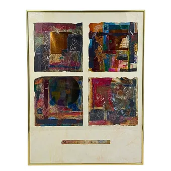 MARLENE LENKER. COLLAGE PAPIER MIXTE.