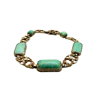 925ER SILBER ARMBAND MIT JADE.