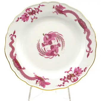 MEISSEN. TALÍŘ, HOF DRACHE, SE ZLATÝMI DETALY, 1. JAKOST, OBDOBÍ KNAUF D. 21,5CM.