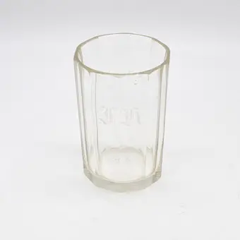 BIEDERMEIER GLAS, INITIALEN HK, DEUTSCHLAND, 19. JAHRHUNDERT.