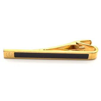 ALFRED DUNHILL. PINCE À CRAVATE DESIGNER, MÉTAL, DORÉ, AVEC ÉMAIL, 20E SIÈCLE.