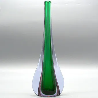 MURANO GLASVASE, SOMMERSO, ITALIEN, UM 1950.