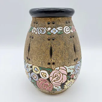VÁZA AMPHORA SECESE KOLEM 1900 26CM.