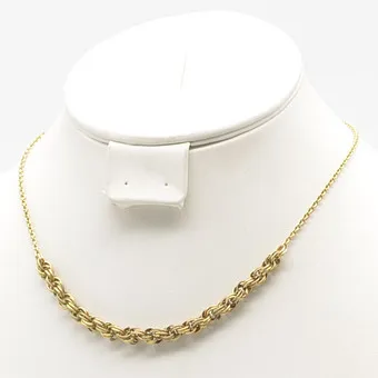 DESIGNERCOLLIER, RILLENDEKOR, AMERICAN DOUBLÉ, 20. JAHRHUNDERT.