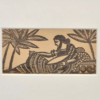 JEAN ALEXIS MORIN (1877 - 1940). "JEAN-MORIN", ORIGINAL HOLZSCHNITT, OHNE TITEL, 1934, IM PASSEPARTOUT.