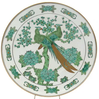 Japonský porcelánový talíř Gold-Imari, cca 1970.