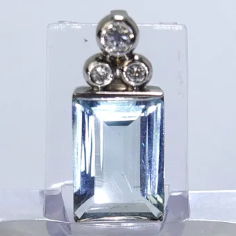 Anhänger 585 Gold , Aquamarin 11.5ct.