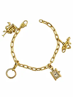 Cartier náramek s přívěsky.