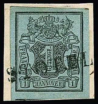 1 Ggr. schw./graublau auf Luxusbriefstück mit vollem schwarzem L1 "Stotel"