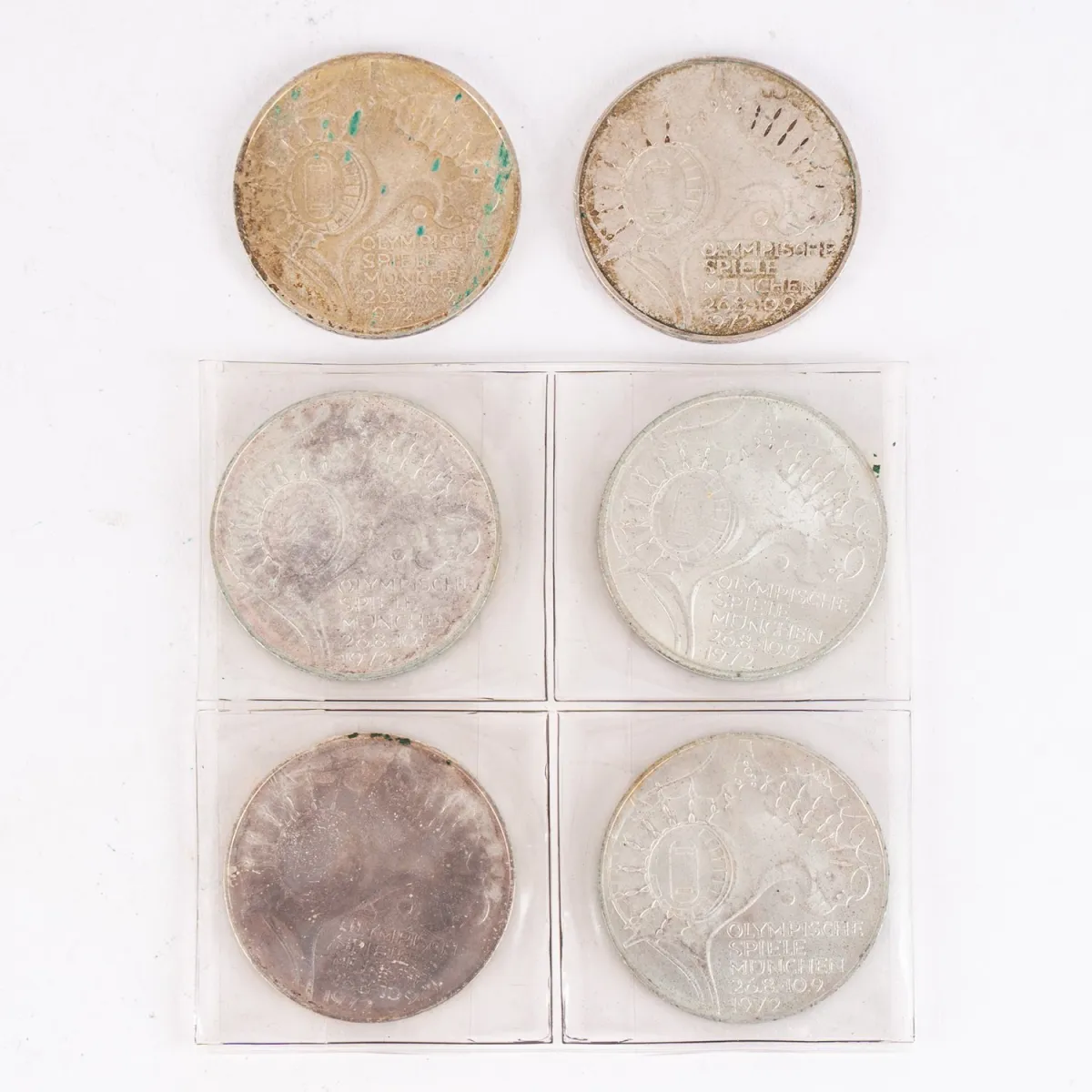 6x 10 DM - Olympia 1972 - ss/vz