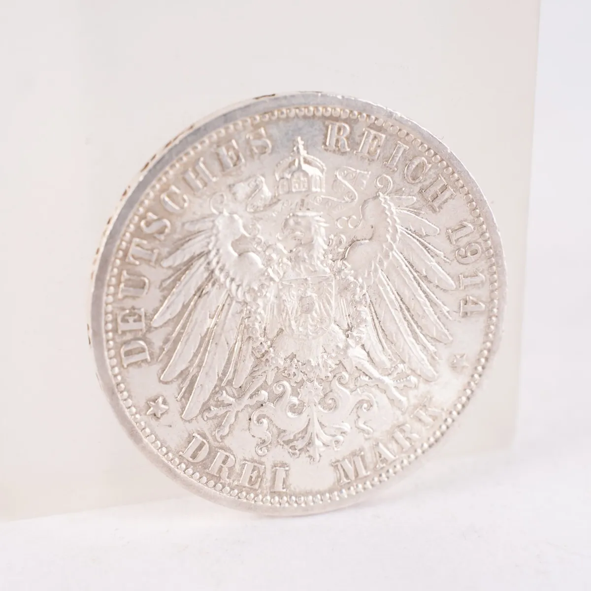 3 Mark - Anhalt - 1914 - vz/st, Silber