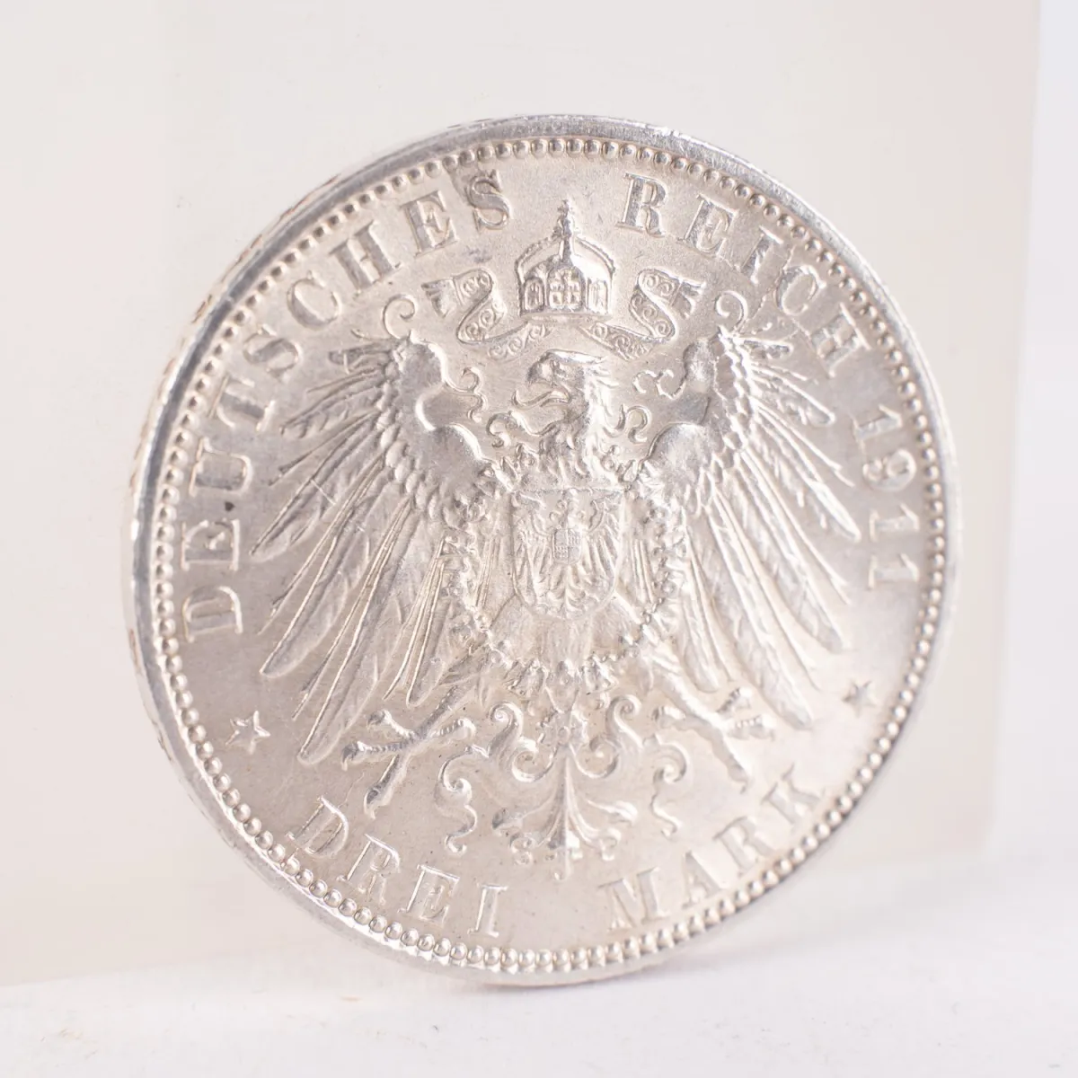 3 Mark - Hamburg - 1911 - U - vz/st Silber.