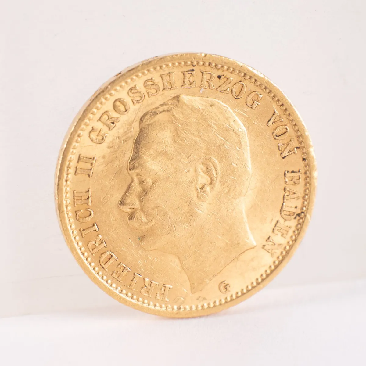 20 Goldmark Frédéric II Grand-Duc de Bade - 1911 - G - ss/vz.