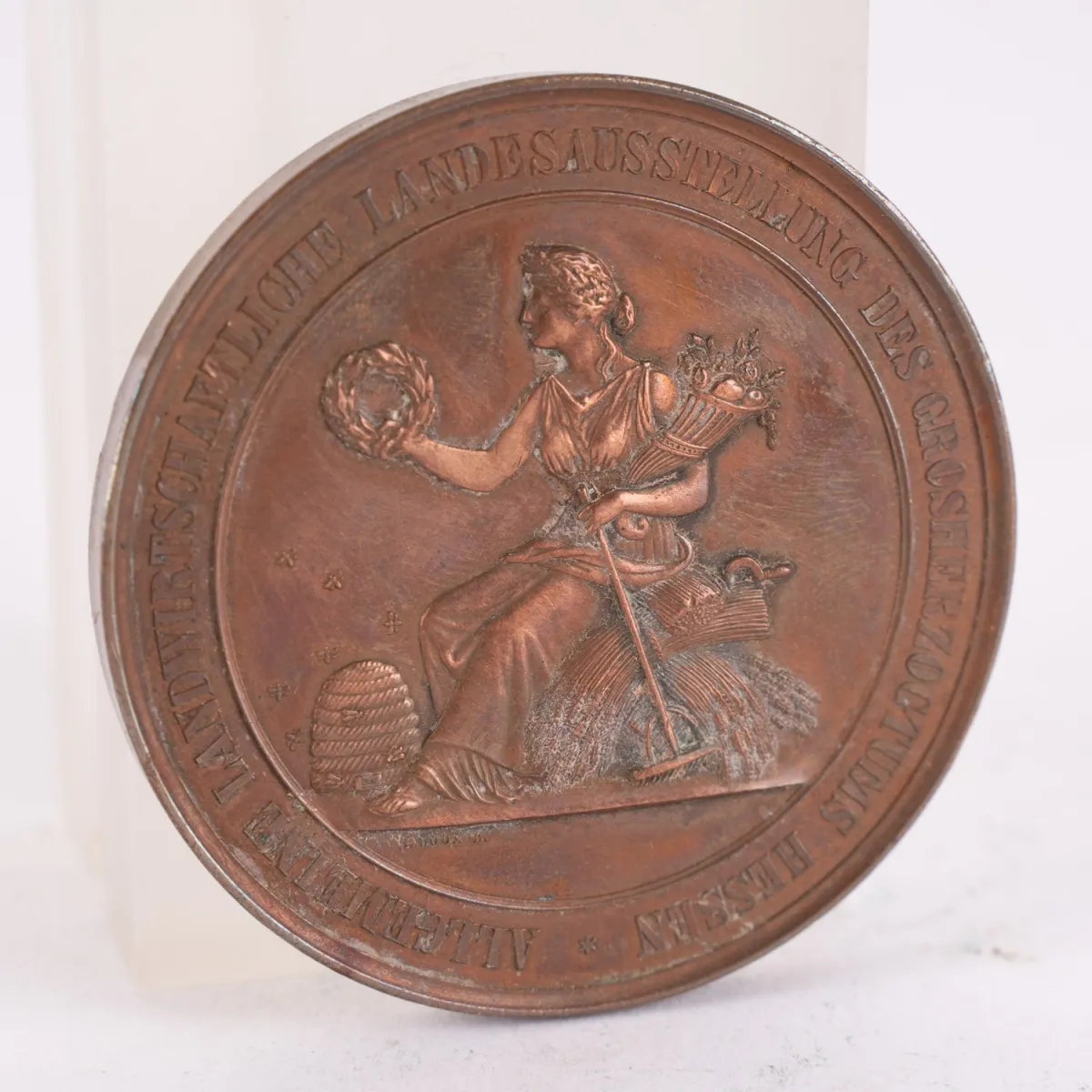 Bronzen medaille Voor verdienstelijke prestaties - algemene landbouwtentoonstelling van het Groothertogdom Hessen, D…