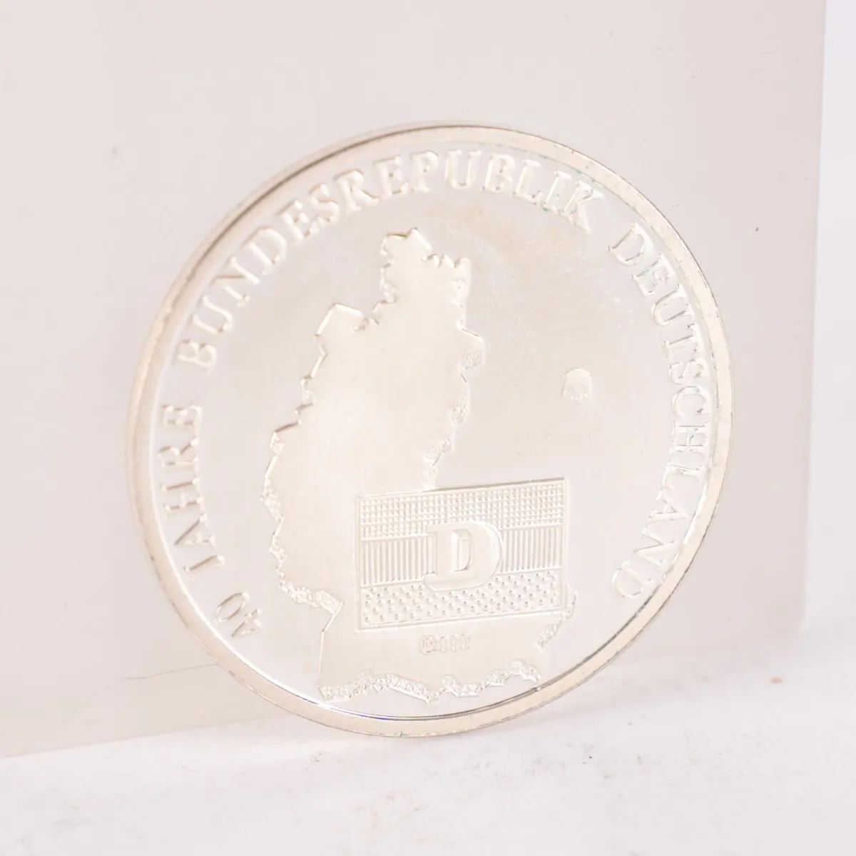 Medaille: Tag der deutschen Einheit - 999er Feinsilber, ca. 8g, ss/vz.