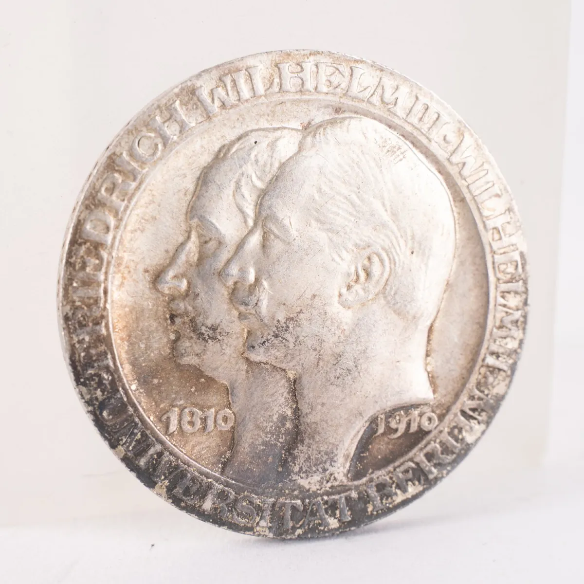 3 Reichsmark - Berlin (a) - Université de Berlin - 1910, TB/TTB, patine, argent 900