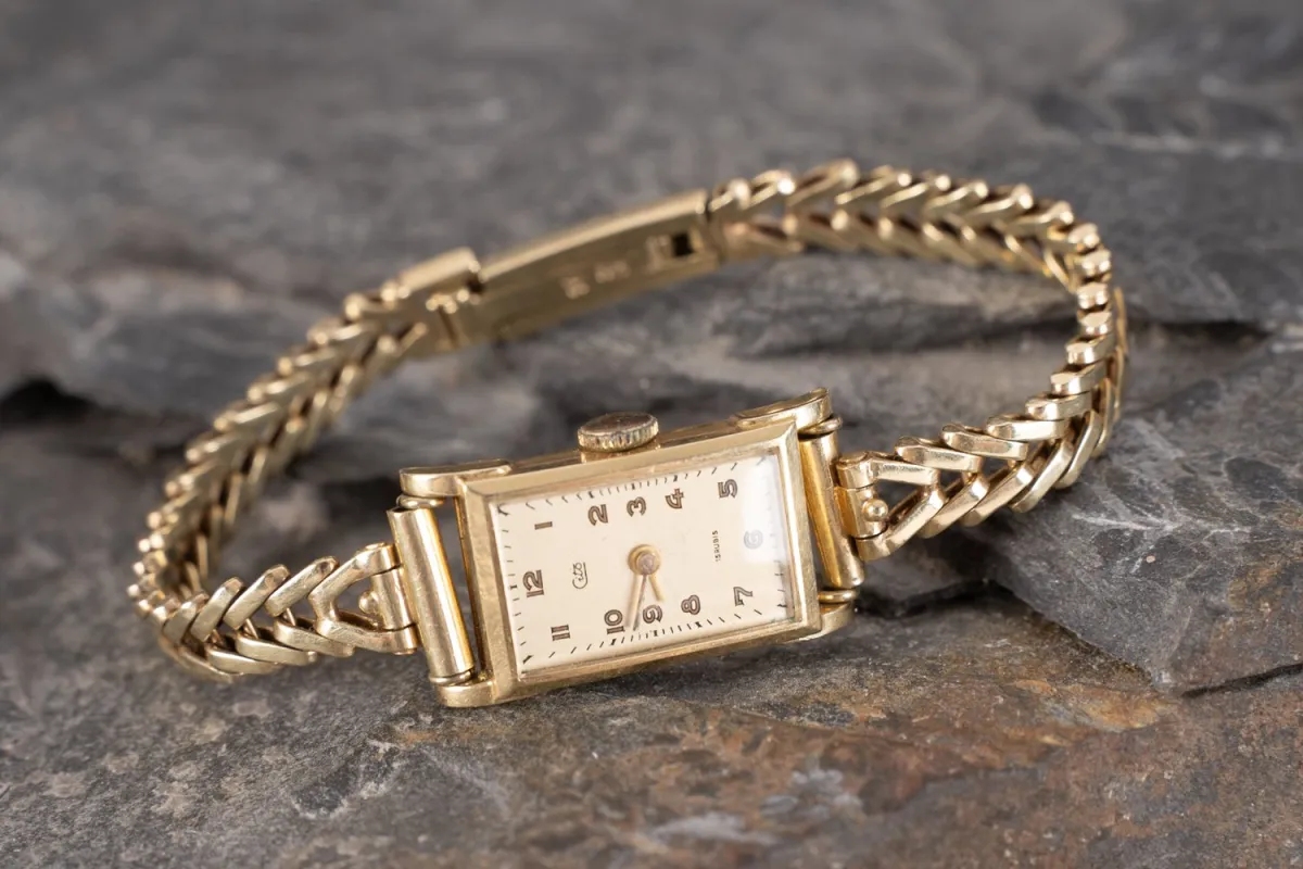 CITO - Ladies' wristwatch, mechanical movement with 15 jewels, manual wind, movement runs (not tested for completeness and…