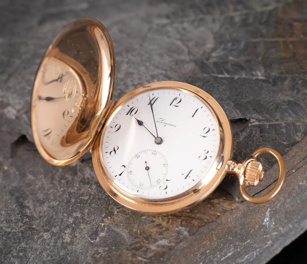 Schwere LONGINES , Savouette - Herrentaschenuhr, Schweiz um 1900 / 1910, Durchmesser ca. 51mm, mechanisches Uhrwerk mit …