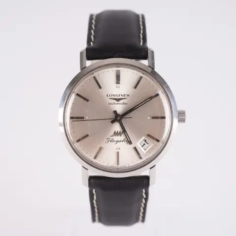 Nadčasově elegantní LONGINES Flagship, automatické, pánské hodinky, pouzdro z nerezové oceli, datum mezi 4 a 5, centrální sekunda