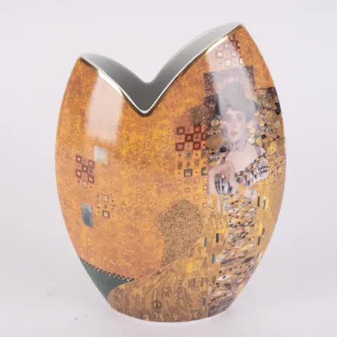 ARTIS ORBIS, kunstenaarsvaas, gelimiteerde oplage, nr. 1128 van 3000 exemplaren, Goebel wit porselein, Gustav K… aan beide zijden