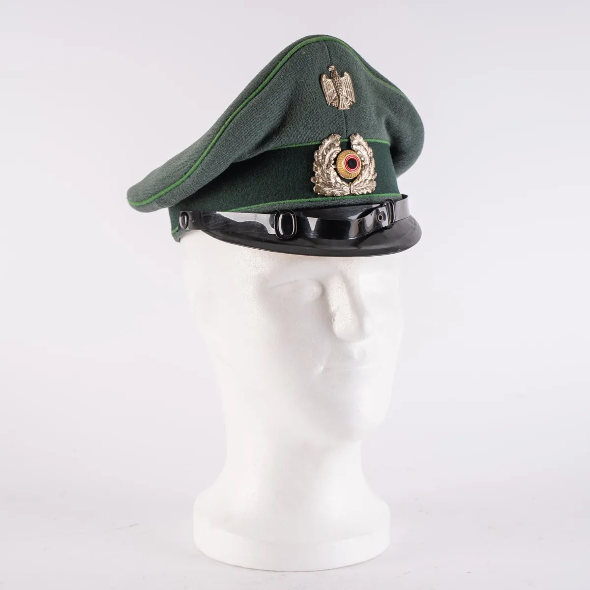 Schirmmütze eines Feldwebels der Bundeswehr, 1950er Jahre, getragenes Original.