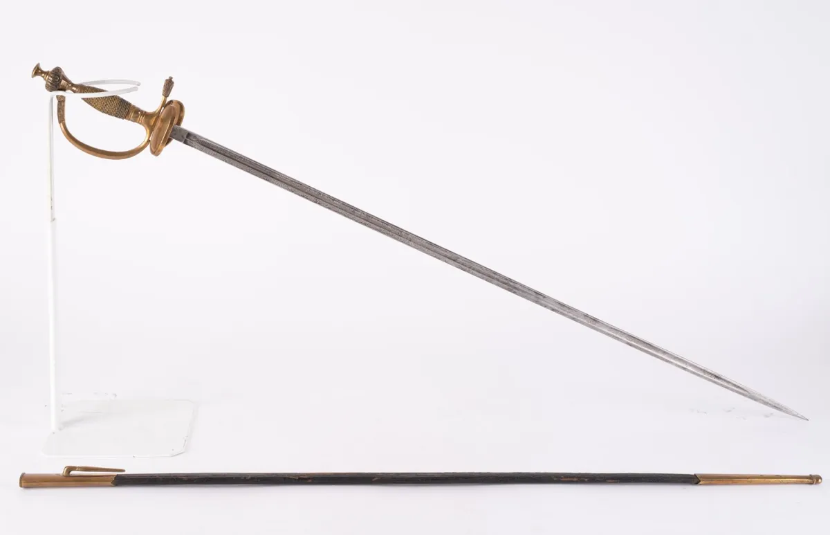 (4) Prussian Infantry Officer's Sword (Old Pattern) with blade etching, blade by Weyersberg, Kirschbaum und Co. (WKC),...