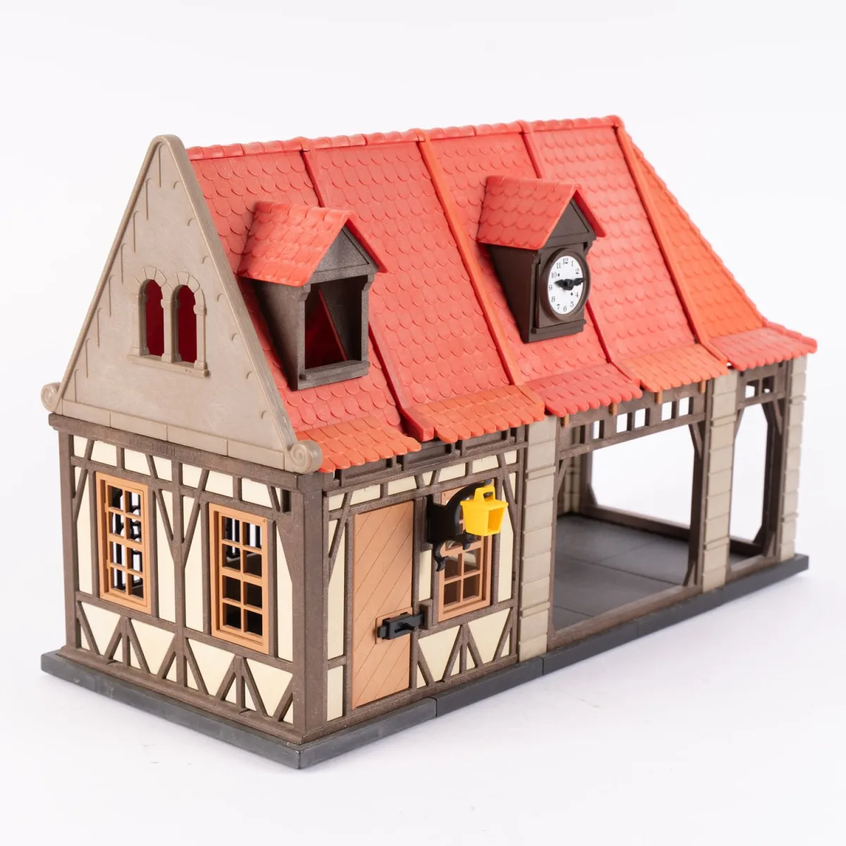Bâtiment à colombages Playmobil, incomplet, joué / non testé.