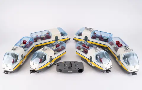 3x RCE - Playmobil PANORAMA - Train, joué, incomplet, non testé.