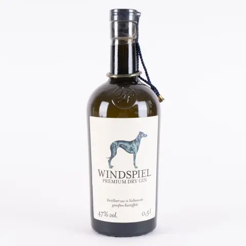 Windspiel - Premium Dry Gin, 47%, bouteille 0,5L, non ouverte.